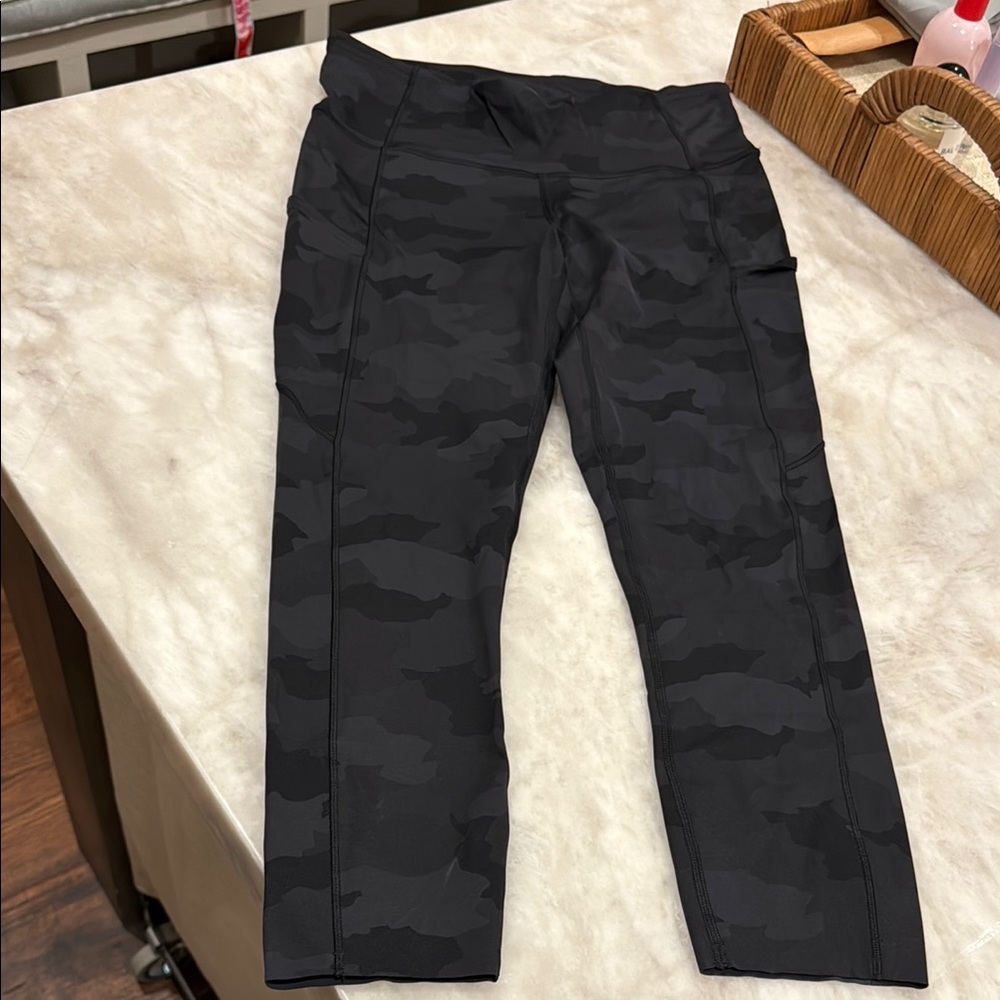 lululemon athletica Black Camo Leggings